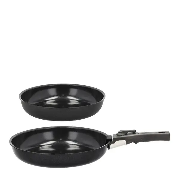 Stekepannesett avtakbart håndtak 24/28 cm aluminium/keramisk