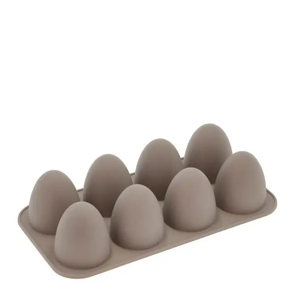 Skumrakettform classic 8 stk silikon latte