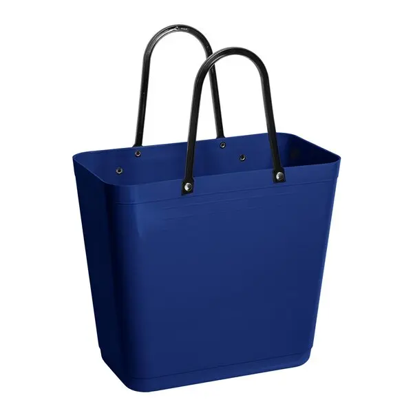 Recycled Plastic veske med sykkelfeste høy 14L blå