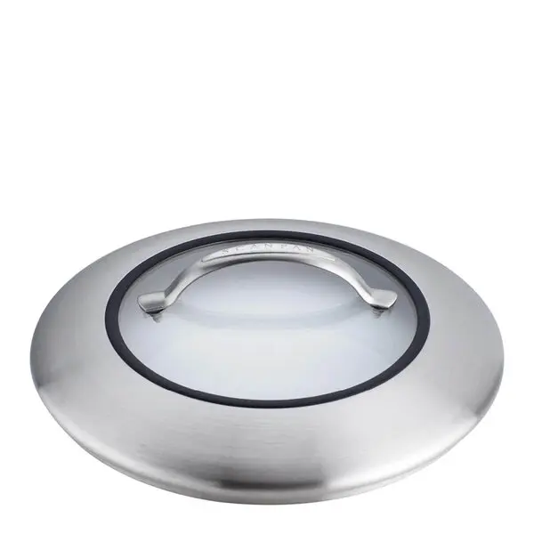 CTX glasslokk 28 cm klar/stål