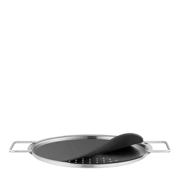 Hellelokk 24 cm svart/stål