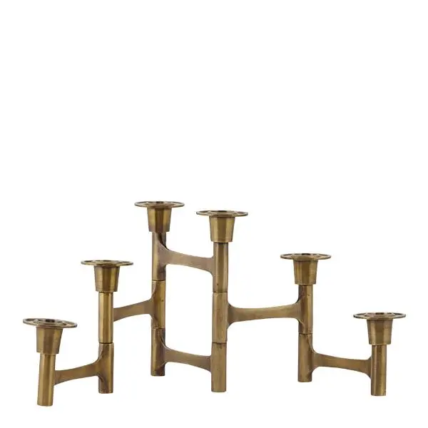 Move lysestake 6 armer 50 cm messing