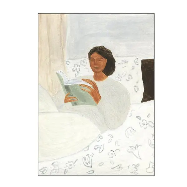 The Poster Club x Isabelle Vandeplassche poster 50x70 cm morning read