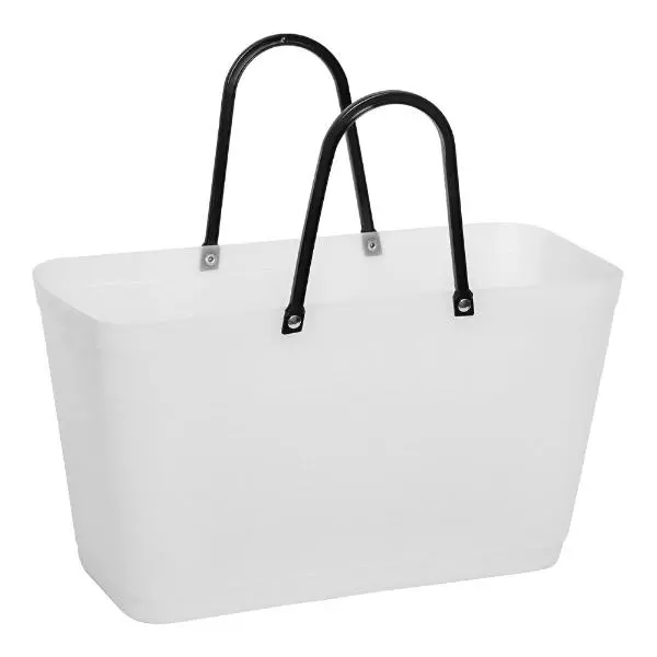 Recycled Plastic veske stor 15L naturell