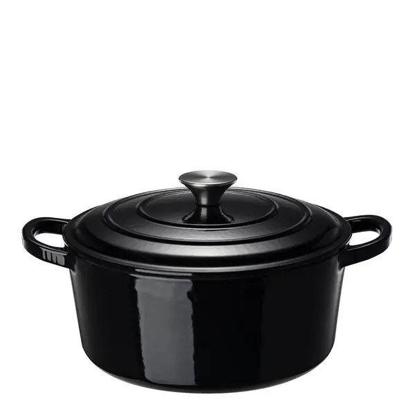 Basic støpejernsgryte 4,2L svart