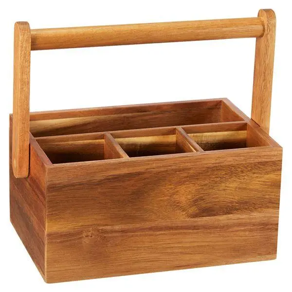 Bess bestikkholder 22x15x11 cm akasie