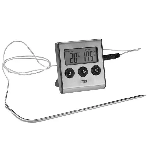 Tempere digital steketermometer stål/svart