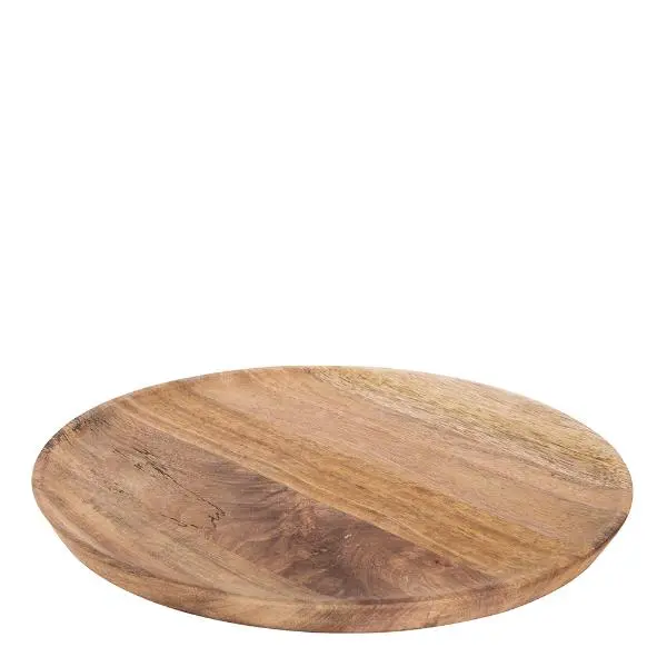 Trevare dekketallerken 32 cm mangotre brun