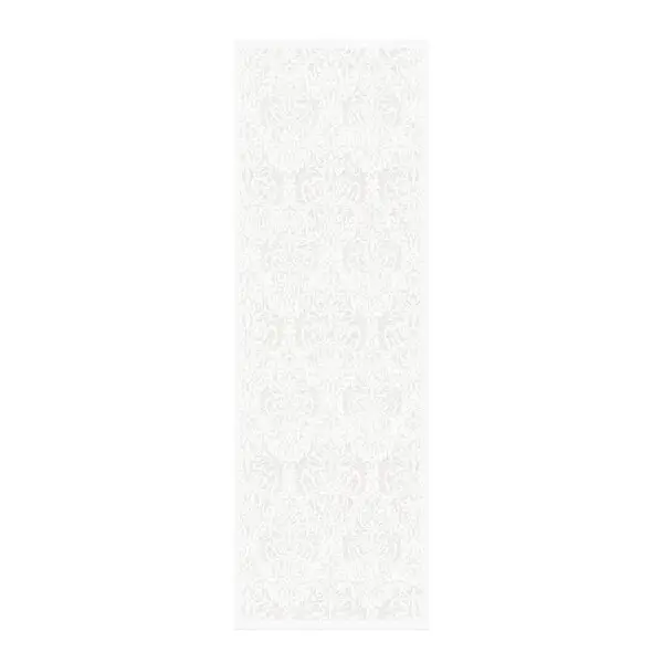 Medaljong bordløper 50x150 cm lys grå