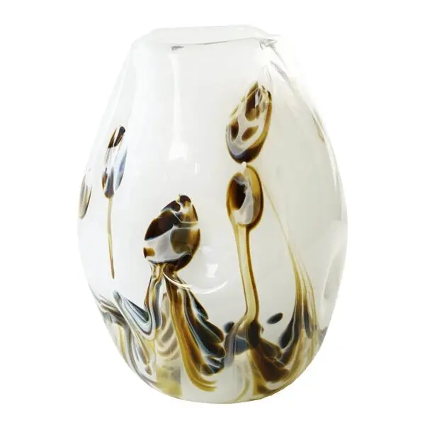 After Rain vase 28 cm hvit m/dekor