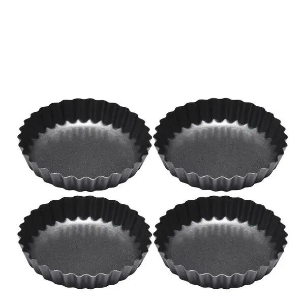 BAYk bakeform 9 cm 4 stk mørk grå