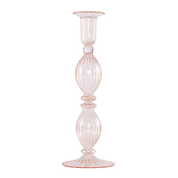 Anna lysestake 25 cm peach