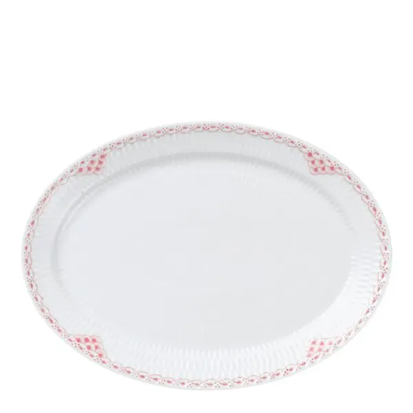 Coral Lace blonde oval tallerken 28 cm