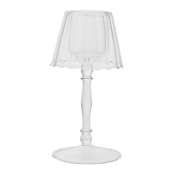 Asteria telysholder 18 cm transparent