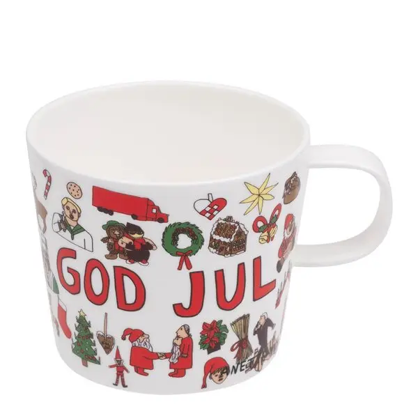 Anette Moi krus 27 cl God jul hvit