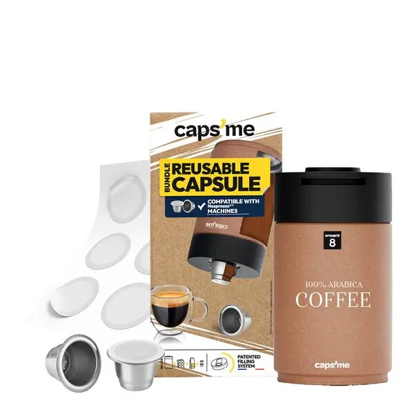 Kaffekapselsett 2 kapsler/48 papirlokk