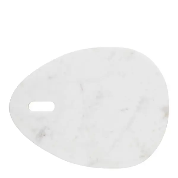 Ellia skjærebrett 40x30 cm hvit marmor