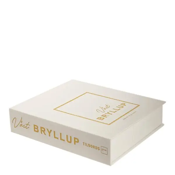 Bryllupsplanlegger 17,5x4x24 cm beige
