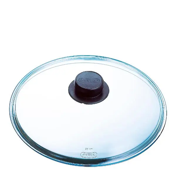 Universal glasslokk m/knott 28 cm