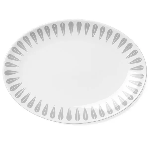 Arne Clausen ovalt fat 34 cm grå