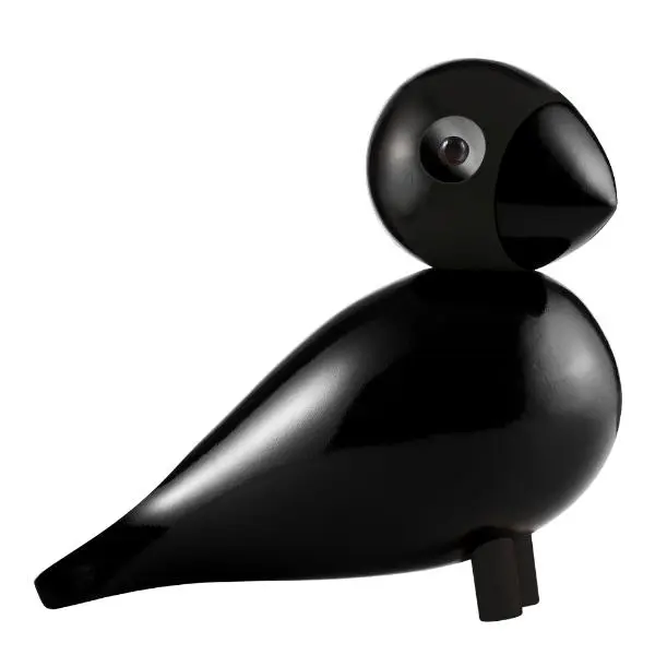 Sangfugl Ravn 15 cm svart
