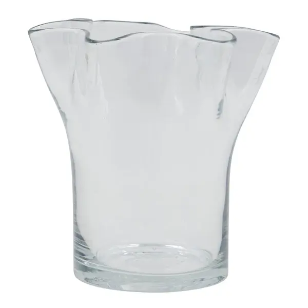 Plis vase 17 cm klar