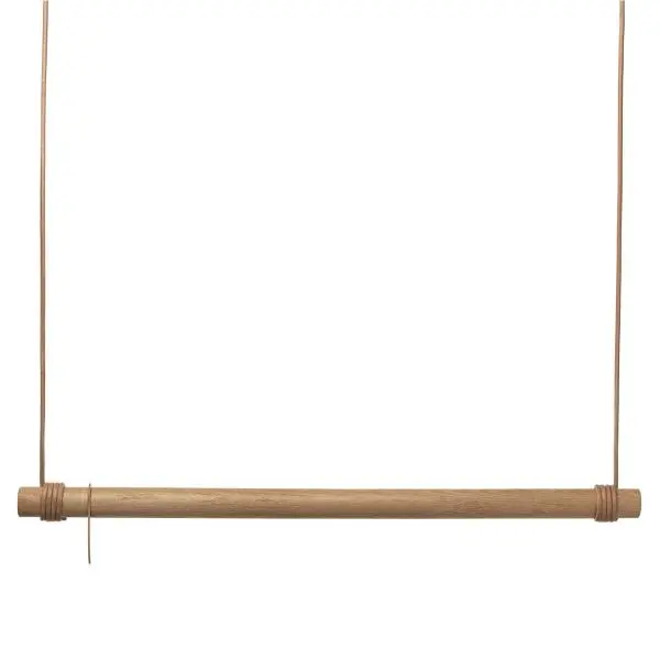 Swing L garderobestang 110 cm eik/skinn