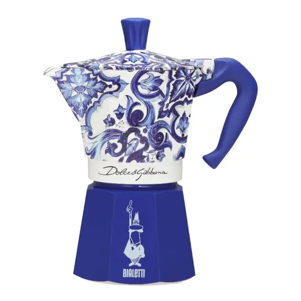 D&G espressokoker 250 ml 6-kopper blå