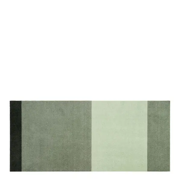 Stripes horisontal gulvmatte 200x90 cm green