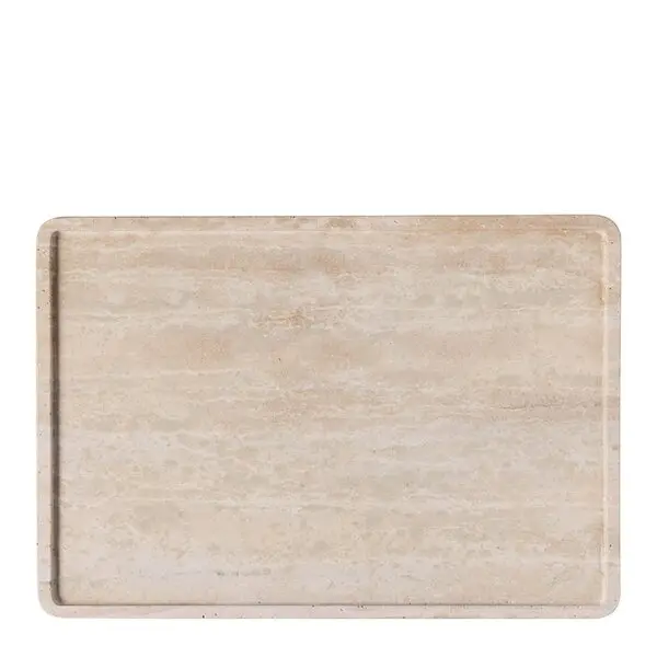 Manufacture Travertine serveringsfat 40,5x28 cm beige