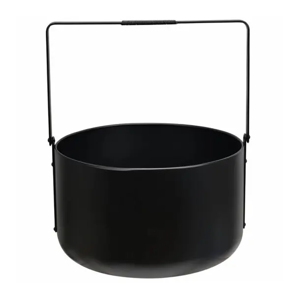 Emil vedkurv metall 40x38,5x47 cm matt svart