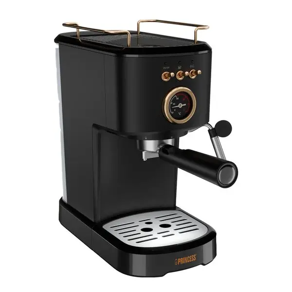 Espressomaskin manuell 1,2L 1100W rustfritt stål