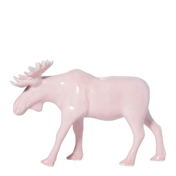 Moose lysestake elg 14 cm rosa