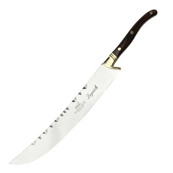 Laguiole champagnesabel 27 cm stål/tre