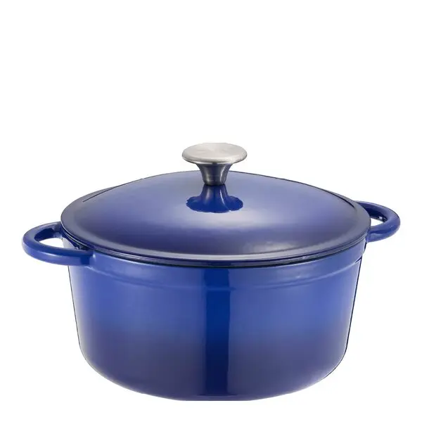 Gretl støpejernsgryte rund 24 cm 4L blå