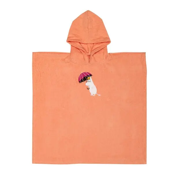 Mummi badeponcho barn Under paraplyen korall