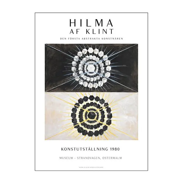 Hilma af Klint x PSTR Studio poster 30x40 cm hilma af klint art exhibition