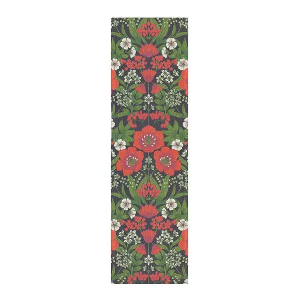 Julblommor løper 35x120 cm