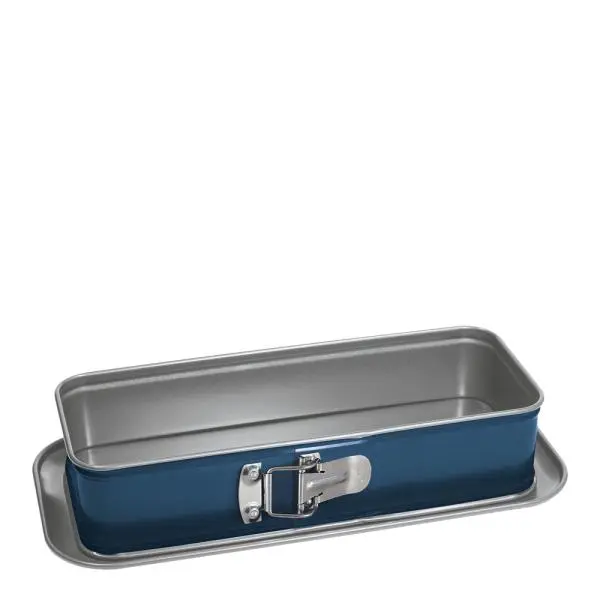 Xbake springform rektangulær 30 cm blå