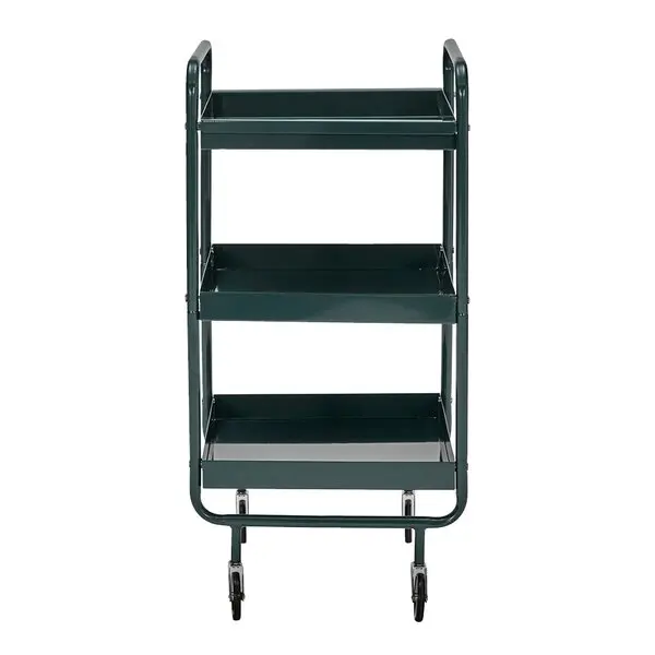 Roll serveringsvogn 85 cm mørk grønn