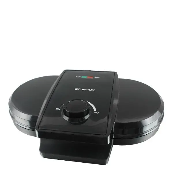 Dobbelt vaffeljern WM-107165 svart