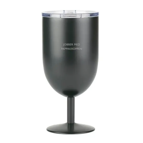 Termo ølglass JOBBER MED PAPPAKROPPEN 40 cl sort