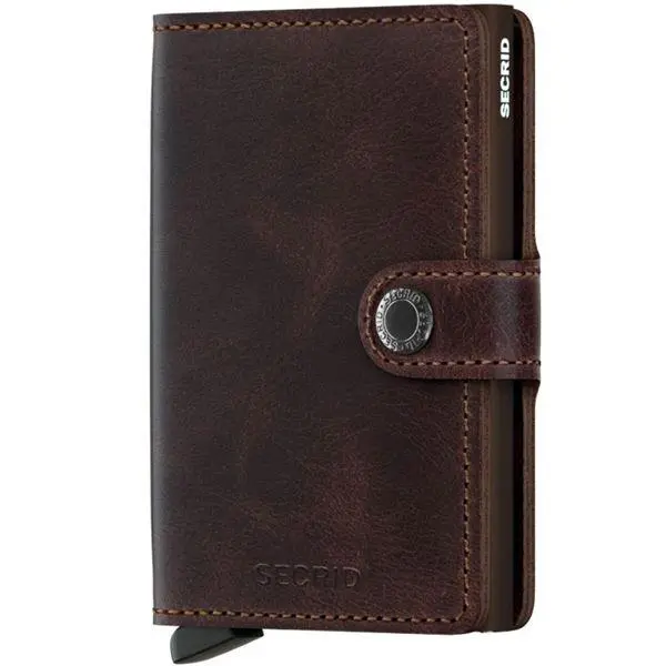 Miniwallet lommebok m/kortholder chocolate