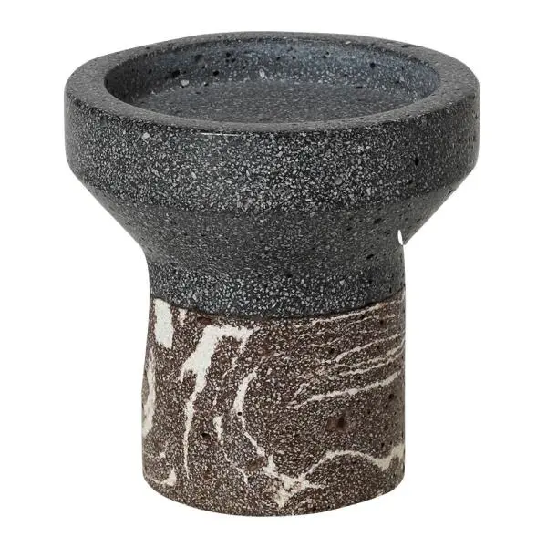 Idun lysestake 10 cm brown/grey