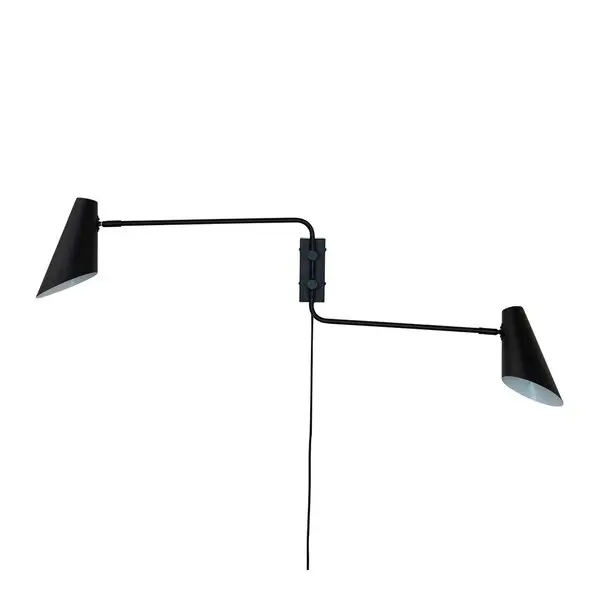 Cale vegglampe 46 cm svart