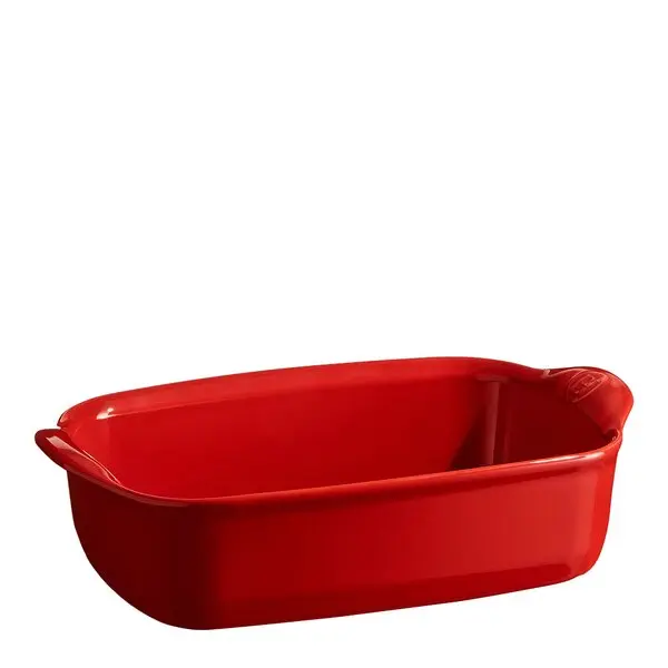Ildfast form rektangulær 22x14,5 cm 0,7L rød