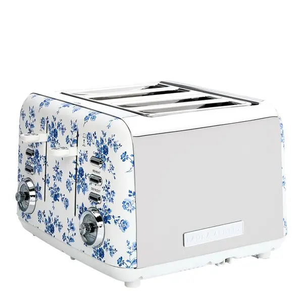 Brødrister 4-skiver China Rose blå/hvit
