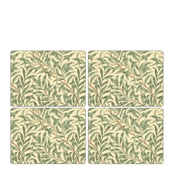 Pure Morris bordbrikke 30x40 cm 4 stk Willow Bough grønn