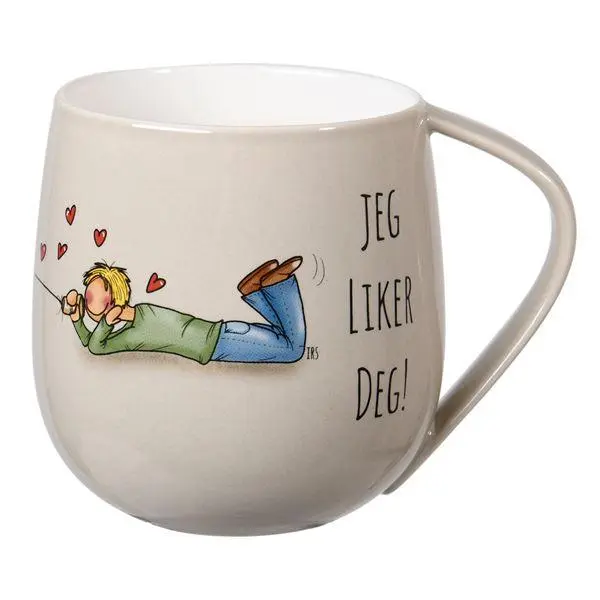 Valentine krus 40 cl lysgrå