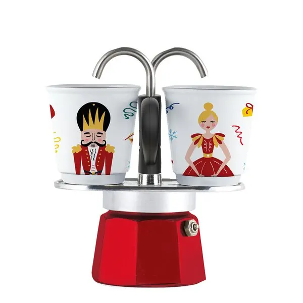 Moka Express CC 2024 mini espressobrygger 2 kopper rød